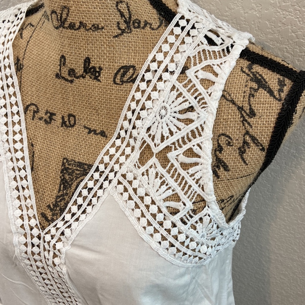 Maison Jules Crochet Flyaway Tunic Tank - Picture 3 of 10